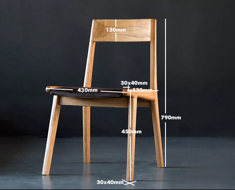 Kích thước chuẩn ghế gỗ cà phê GCF09