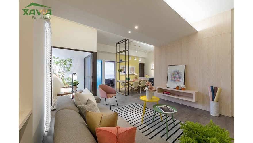 Thiết kế thi công nội thất chung cư 90 m2 – Dolphin Plaza – Trần Bình – Cầu Giấy